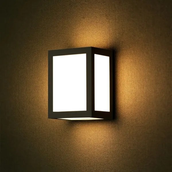 Aplică LED de exterior pentru perete LED/12W/230V 6400K IP65 neagră