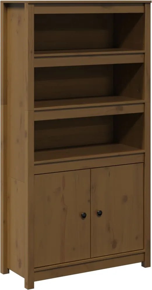 vidaXL Dulap înalt, maro miere, 80x35x154 cm, lemn masiv de pin