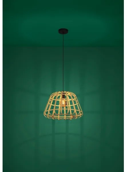 Lustră pe cablu Eglo 390151 MONTEZUELO 1xE27/40W/230V d. 50 cm maro