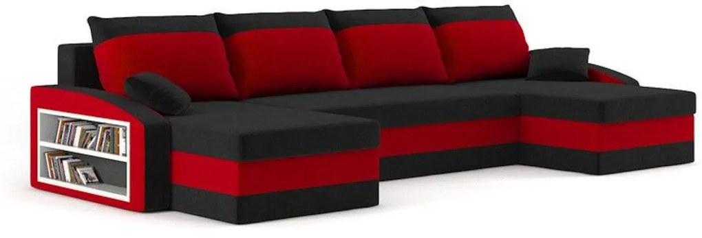 Expedo Canapea extensibilă în formă de U EVELYN 2,300x75x140,haiti 17/haiti 18,stânga