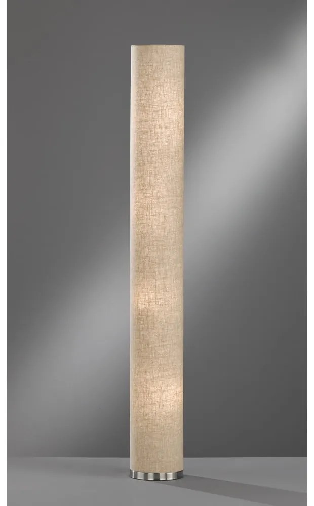 Lampadar bej cu abajur textil (înălțime 156 cm) Thor – Fischer &amp; Honsel