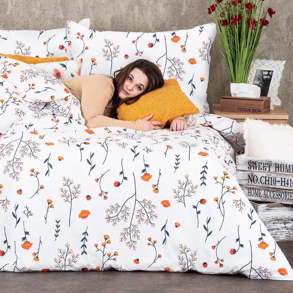 Lenjerie de pat din bumbac 4Home Floret, 140 x 200cm, 70 x 90 cm, 140 x 200 cm, 70 x 90 cm