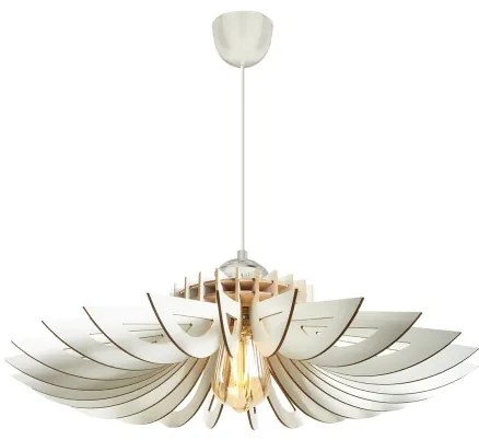 Lustră pe cablu 1xE27/60W/230V alb d. 52 cm