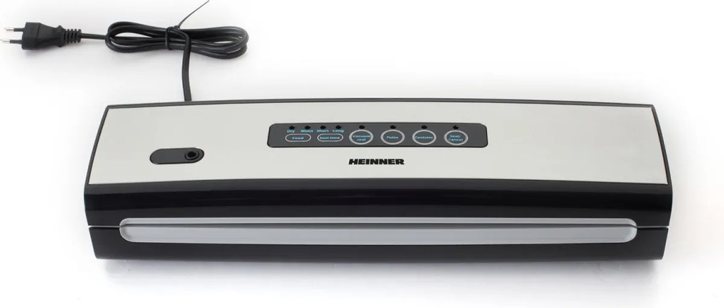 Aparat de vidat si sigilat Heinner Food Power 130 HAV-130BKSS, vidare si sigilare, vidare uscata umeda, mini-cutter incorporat, capacitate vidare 6 l