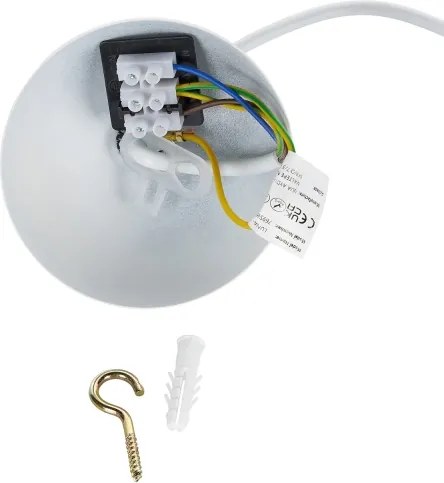 Brilagi - Lampă suspendată cu cablu WABI SABI 1xE27/40W/230V Ø 30 cm albă