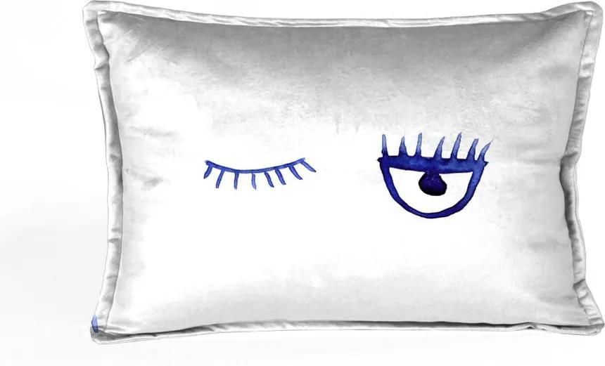 Față de pernă decorativă Velvet Atelier Lulu, 50 x 25 cm, alb