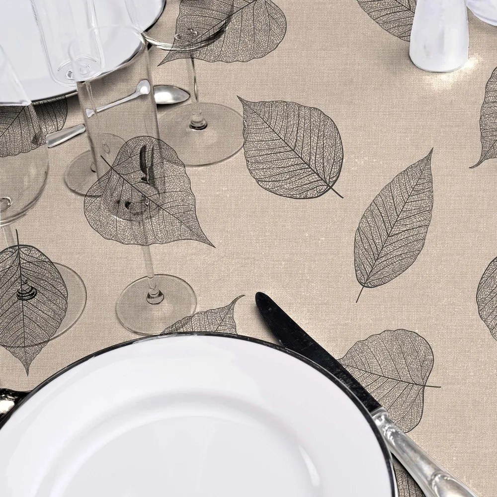 Față de masă lavabilă ø 160 cm Feuillys – douceur d'intérieur