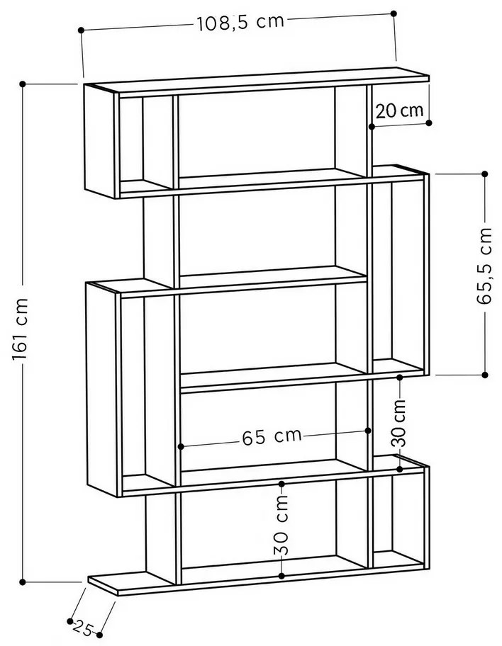 Bibliotecă Mito Sonoma Oak and Anthracite