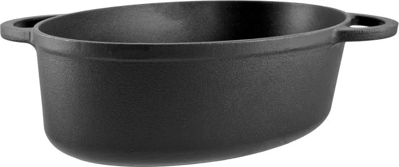 Oală ovală cu capac Perfect Home 17812, pentru cuptor, 37,5x26 cm