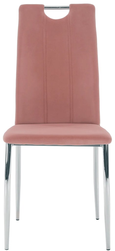 Scaun de sufragerie Don Juan NEW (roz + Crom). 1028867