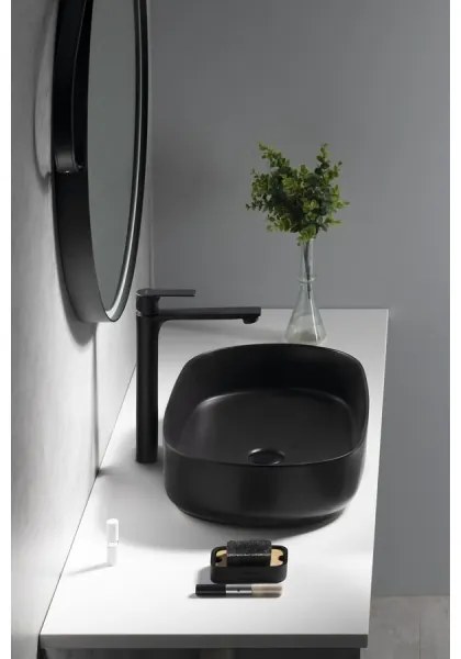 Baterie de lavoar Sapho PAX 31,5 cm negru mat