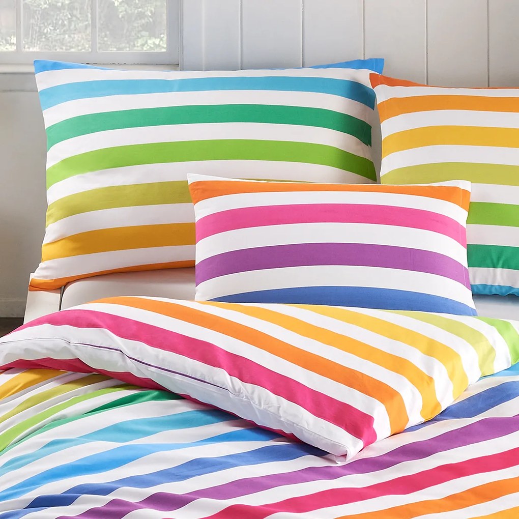 Lenjerie de pat 4Home Rainbow din bumbac, 140 x 200 cm, 70 x 90 cm