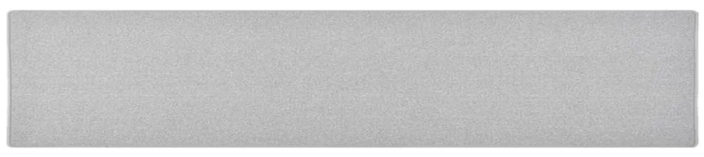 vidaXL Covor traversă, gri deschis, 80x400 cm