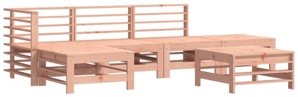 3186331 vidaXL Set mobilier relaxare grădină, 6 piese, lemn masiv Douglas
