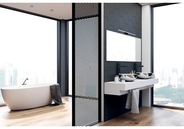 Aplică LED pentru oglindă de baie Kanlux 34933 ASTIM LED/12W/230V IP44 negru