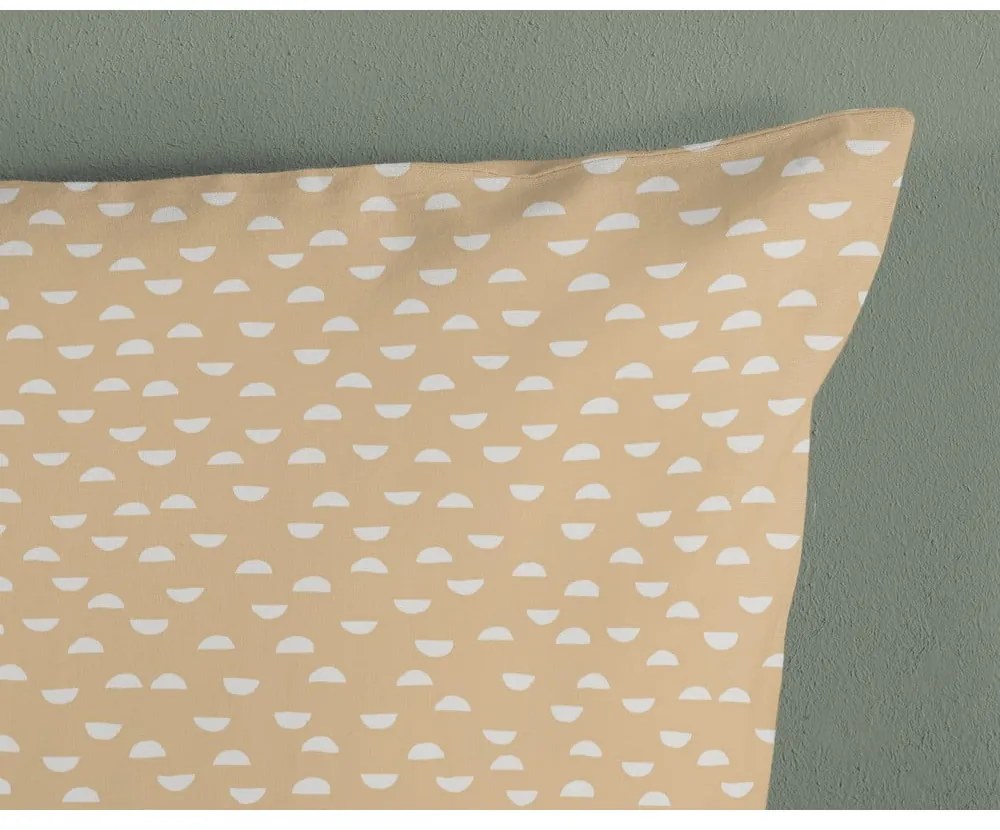 Lenjerie de pat pentru copii bej din bumbac pentru pătuț 100x135 cm Luz – Good Morning