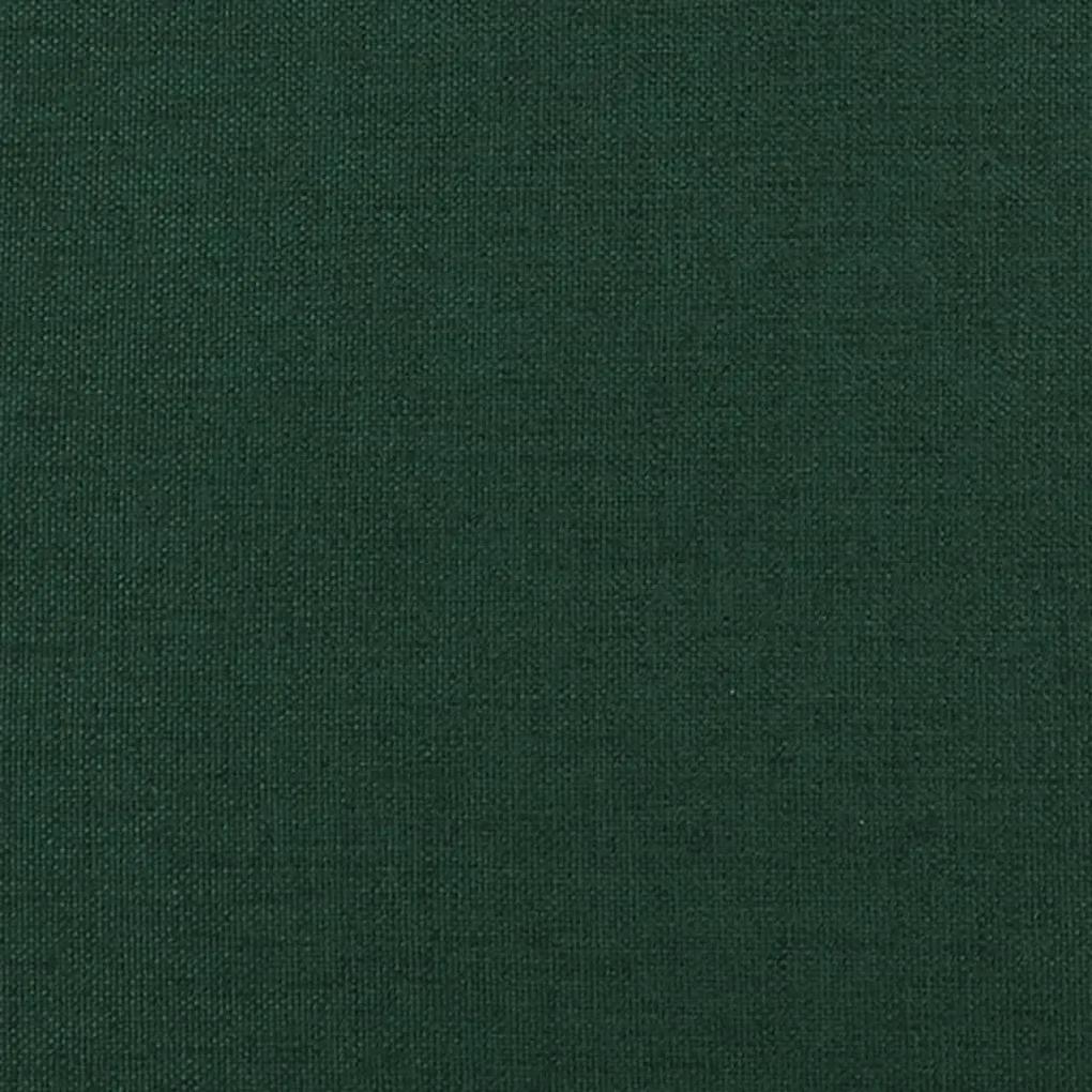 Scaun de relaxare cu suport de picioare, verde inchis, textil Morkegronn
