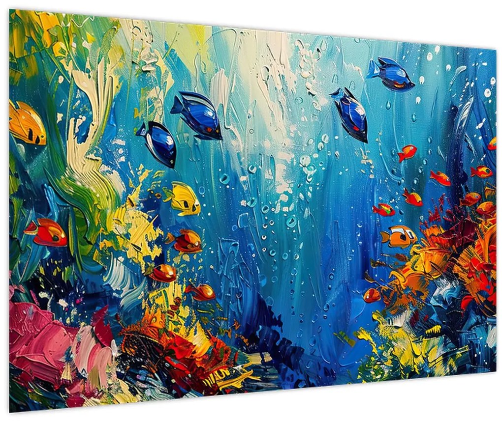 Tablou - Pictura lumii subacvatice (90x60 cm)