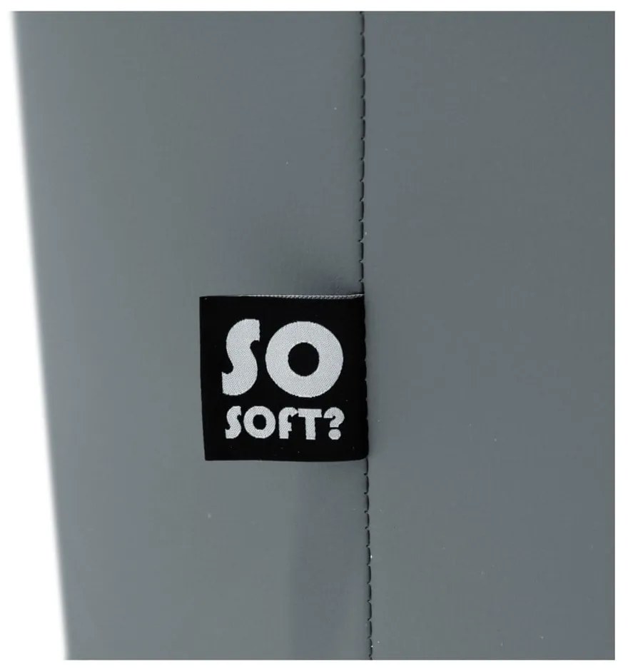 Fotoliu bean bag negru cu tapițerie din imitație de piele Round XL – So Soft?