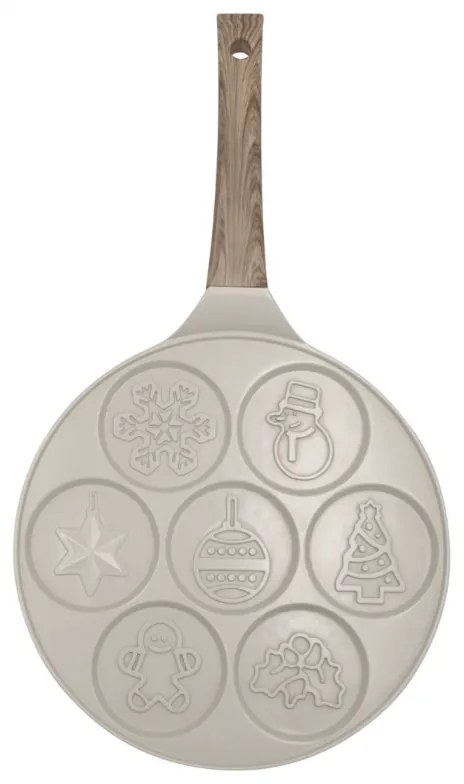 Plită pentru clătite Klausberg KB 7970, 26,5 cm, 7 compartimente, Acoperire antiaderentă, Inducție, Bej