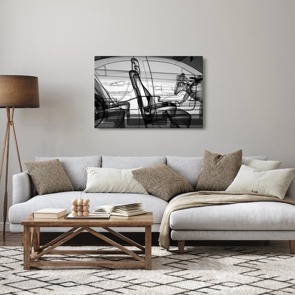 Tablou - 3D model mașina (90x60 cm)
