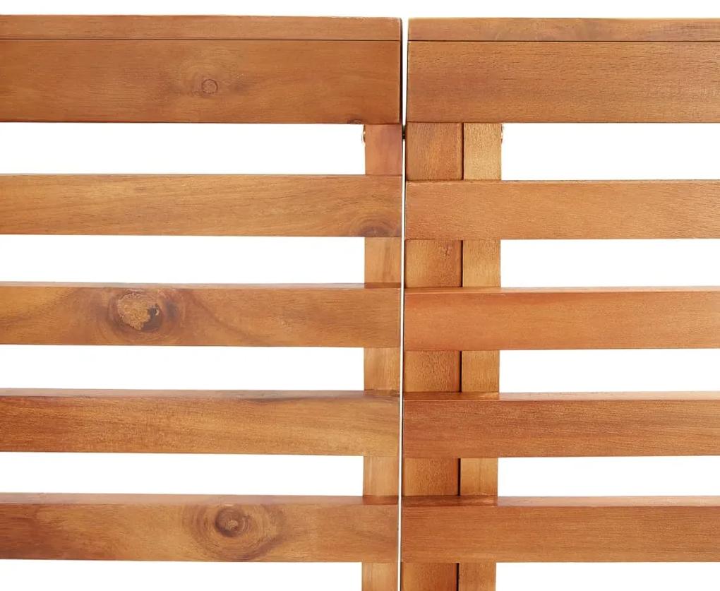 Banca de colt pentru gradina, 140 cm, lemn masiv de acacia Maro, 1, 1