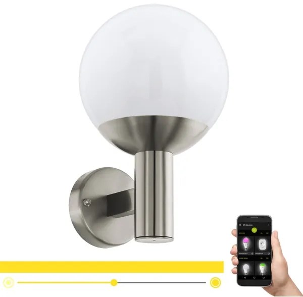 Eglo 97247 - Aplică LED de exterior NISIA-C 1xE27/9W/230V IP44