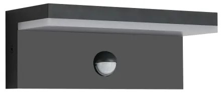 Brilagi-LED Aplica de exterior cu senzor TESSI LED/10W/230V neagră IP54