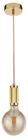 Searchlight 77651GO - Pendul pe cablu SUSPENSION 1xE27/60W/230V, auriu