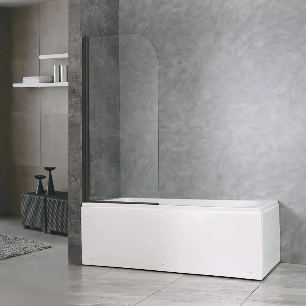 Paravan de baie Eva 70x140 cm Negru