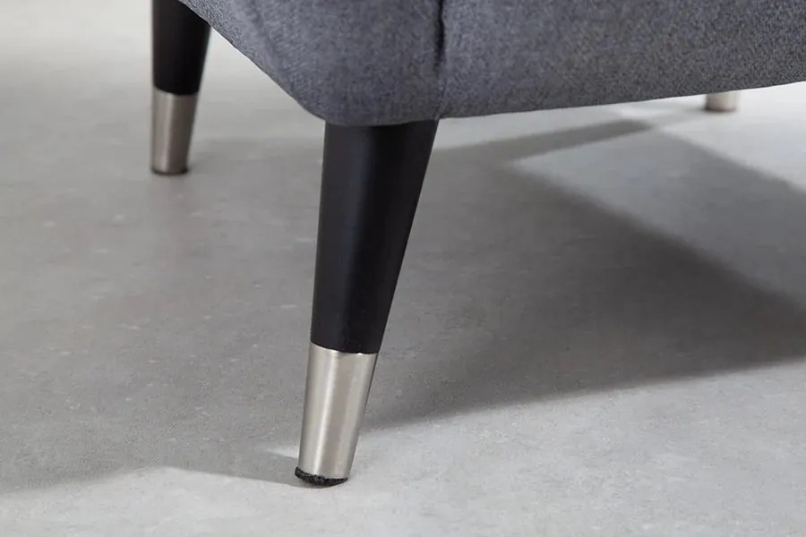 Fotoliu design clasic DON antracit