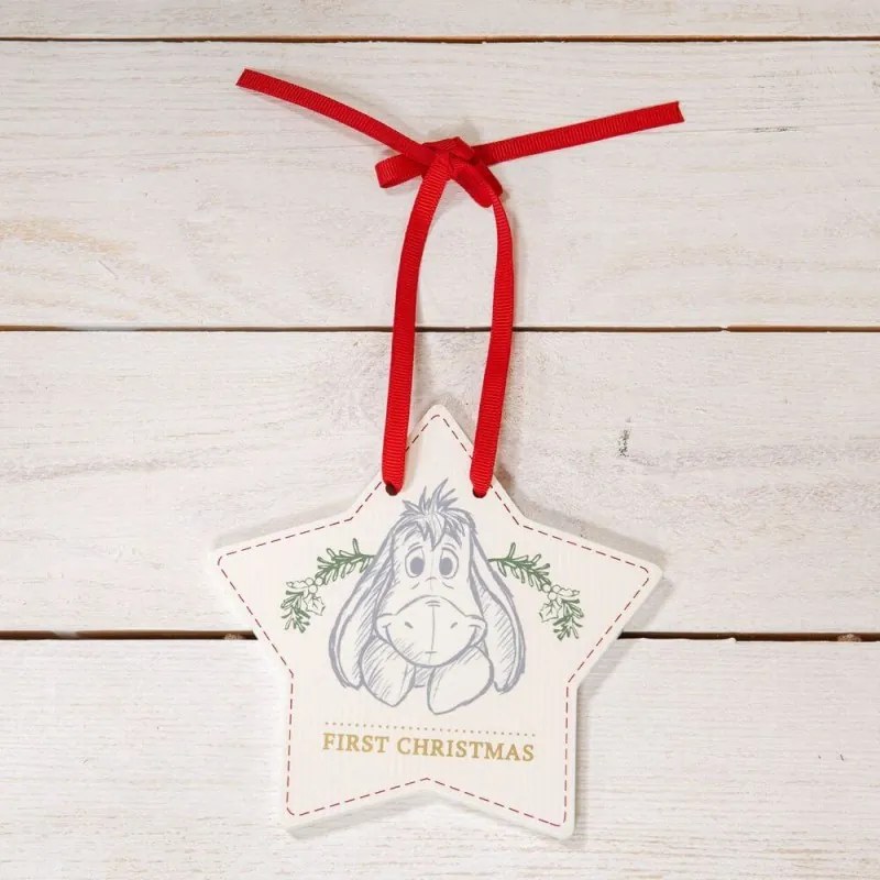 Placuta din lemn First Christmas Eeyore - Disney Magical Beginnings