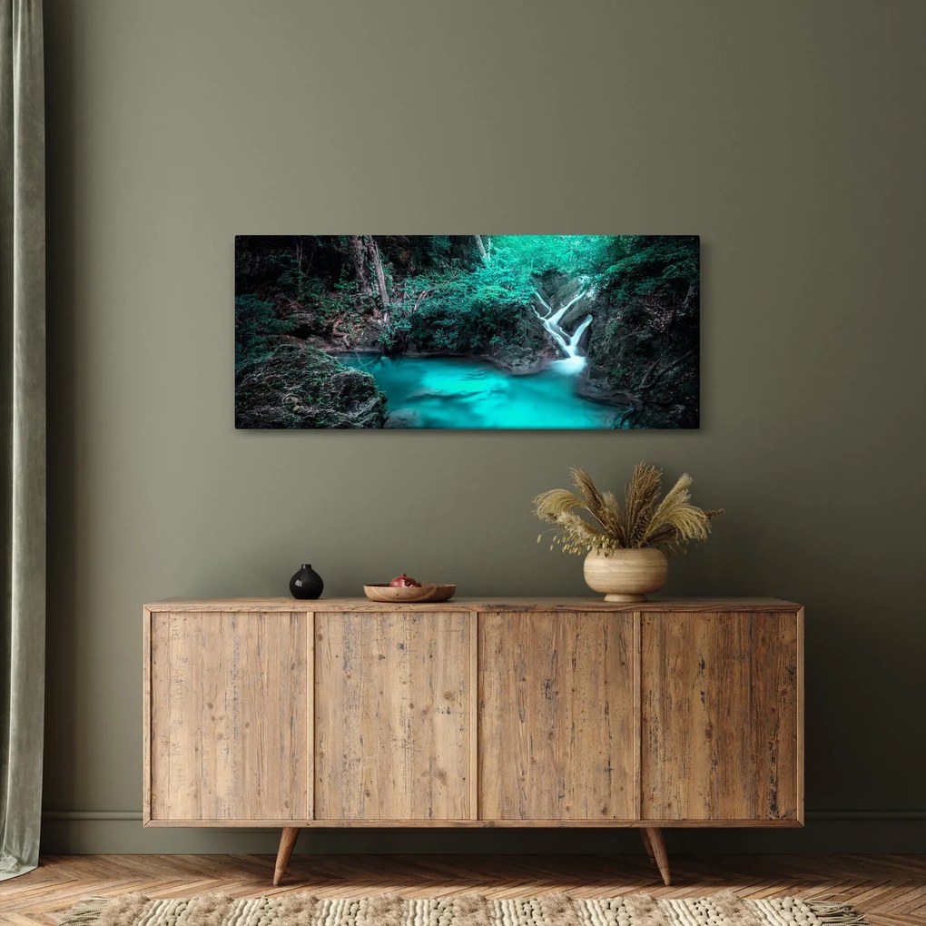 Tablou - Oază turcoaz (120x50 cm)