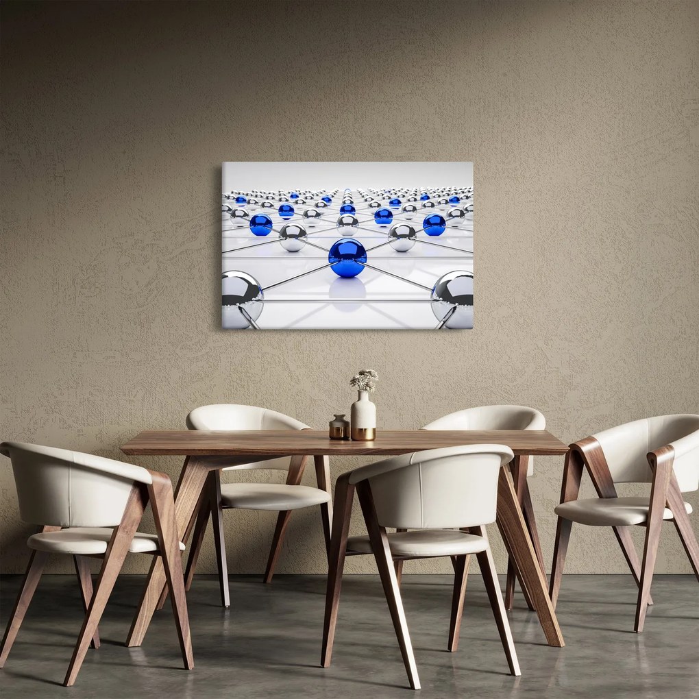 Tablou cu caii legați (90x60 cm)