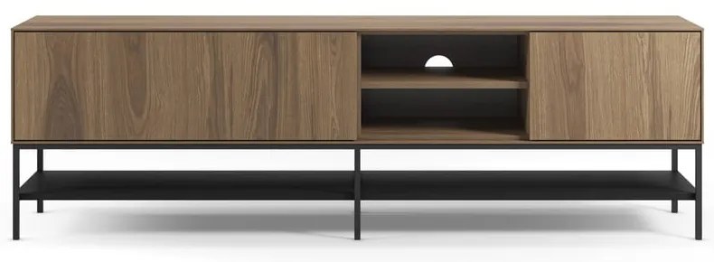 Comodă TV în culoare naturală cu aspect de lemn de stejar 180x55x35 cm Amira – Marckeric