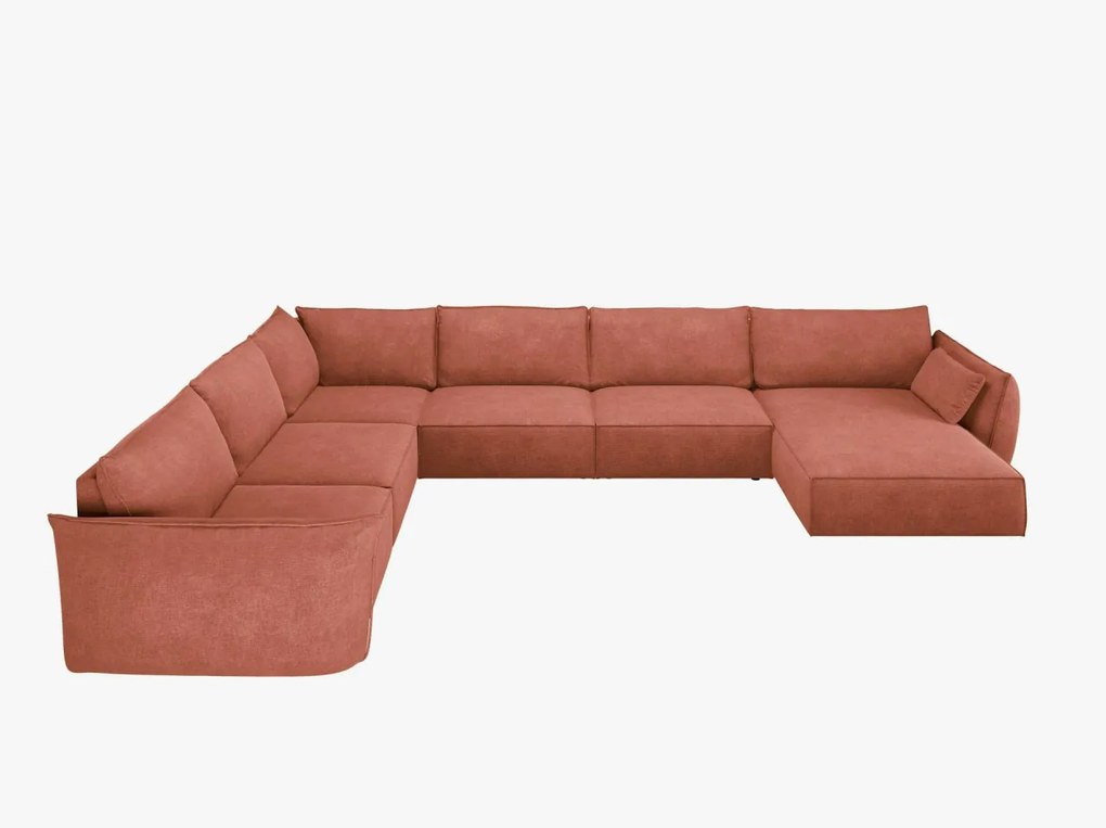 Coltar 8 locuri Kaelle chenille L384 cm