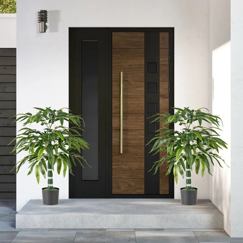 Plante artificiale din bambus de 1m, set de 2