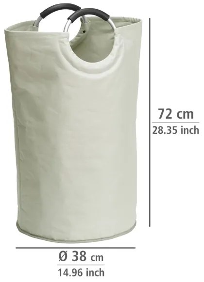 WENKO 3440001100 - Coș de rufe STONE 38x72 cm bej/argintiu/negru