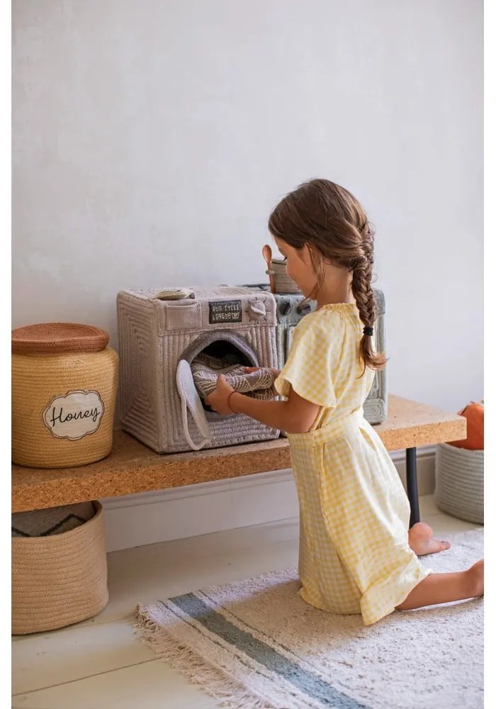 Coș de jucării pentru copii maro deschis din material textil ø 28x27 cm Honey Pot – Lorena Canals