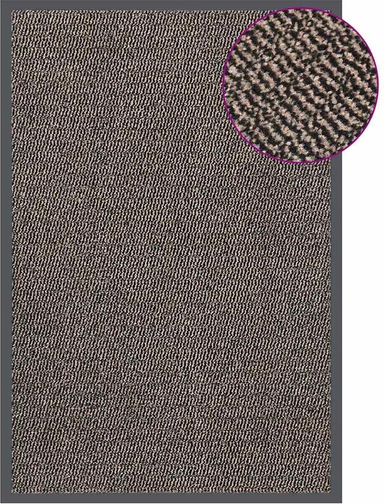 vidaXL Covoraș de intrare cu smocuri, maro închis, 80x120 cm