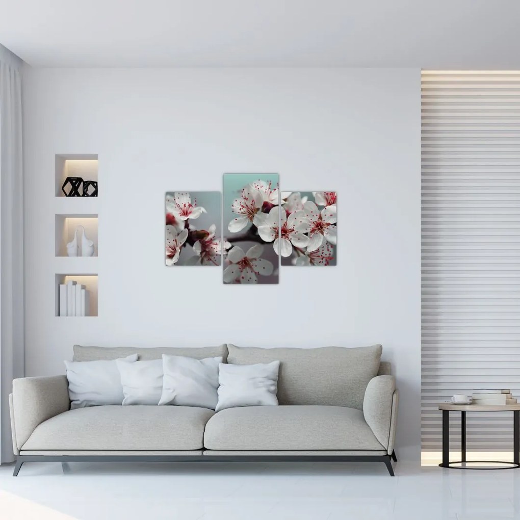 Tablou cu floare - roșie (90x60 cm)