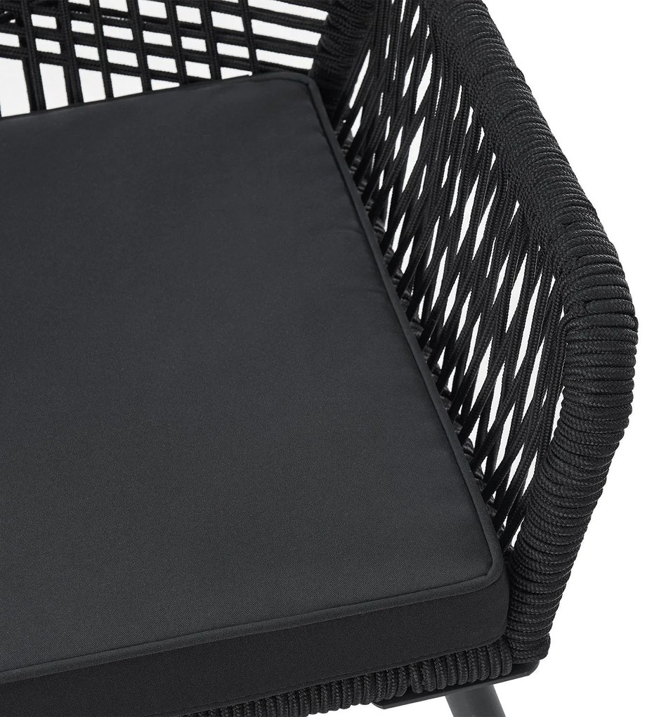 Jusky Scaune metalice Kastos 2 buc - negru