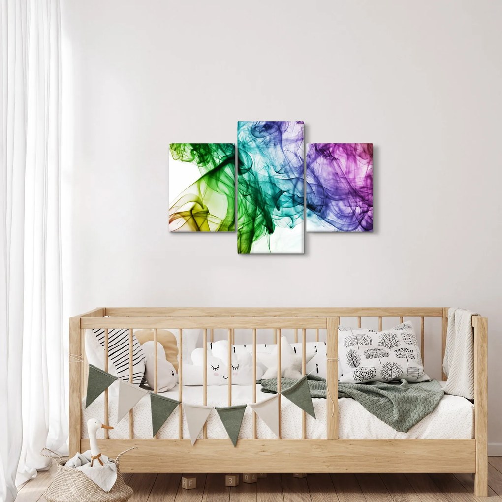 Tablou - fum colorat (90x60 cm)