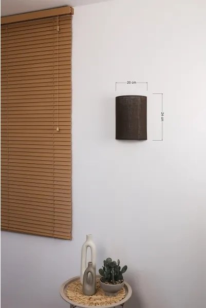 Brilagi - Aplică de perete LED BOHO STYLE 1xE27/15W/230V maro
