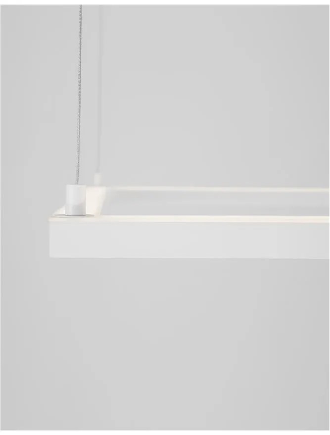 Lustra suspendata LED dimabila design modern ETERNA alb NVL-9990731
