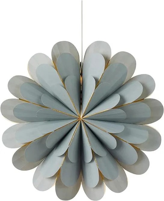 Decorațiune luminoasă suspendată Markslöjd Marigold, ø 45 cm, gri