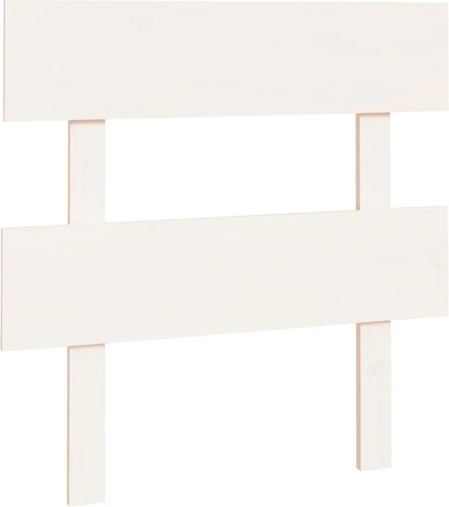 vidaXL Tăblie de pat, alb, 103,5x3x81 cm, lemn masiv de pin