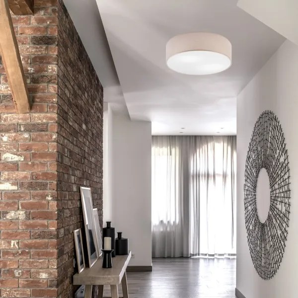 Plafonieră SIRJA 2xE27/60W/230V, Ø 45 cm, bej