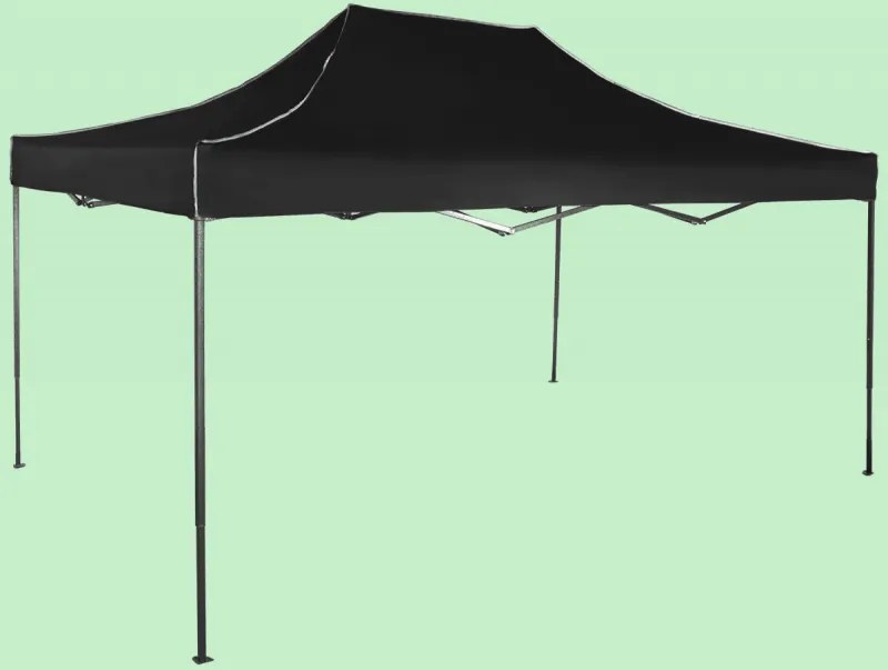 Pavilion de grădină  3x4,5m – din oțel, 1 perete lateral, Bejă