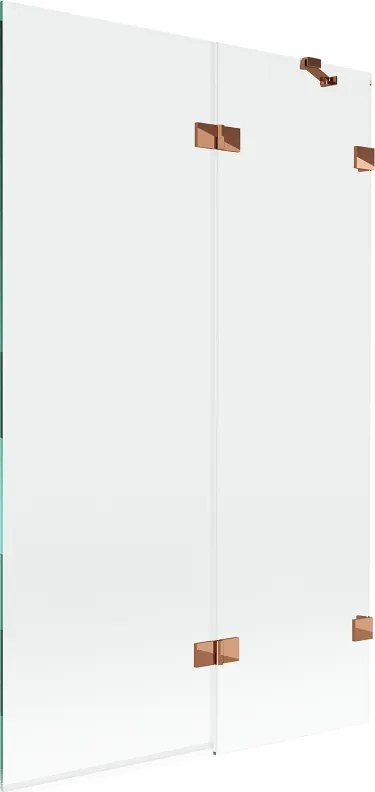 Mexen Lunar paravan de cada 2-panouri dreapta 110 x 150 cm, transparent, aur roz - 897-110-100-60-00-P